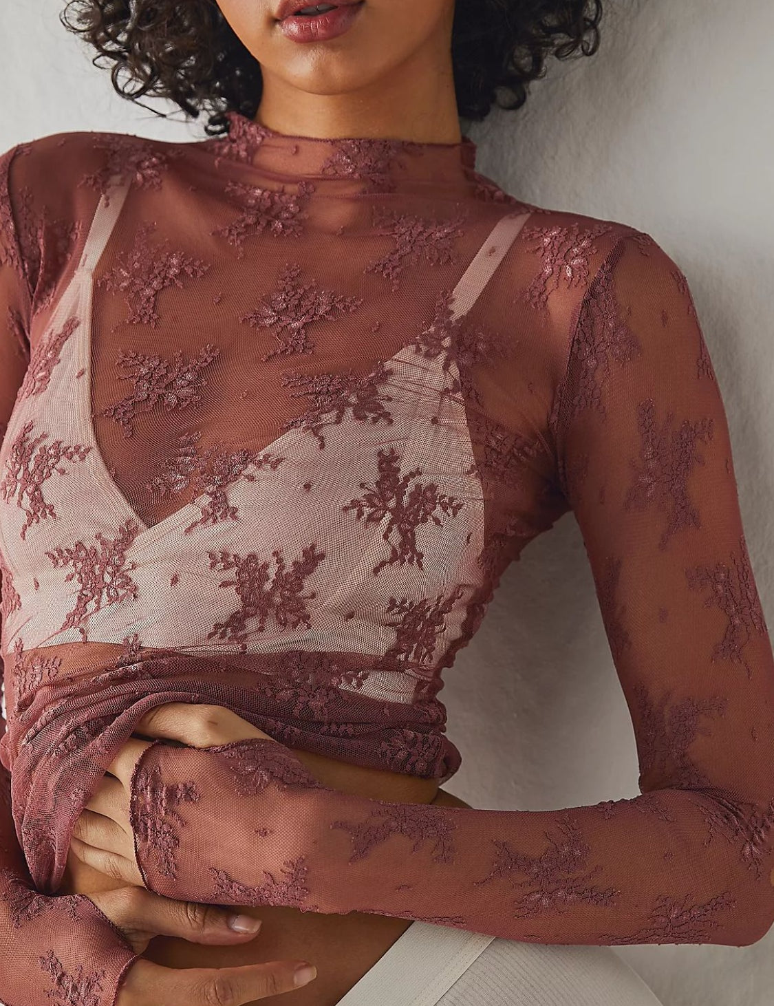 Tribecca Mock Neck Blouse