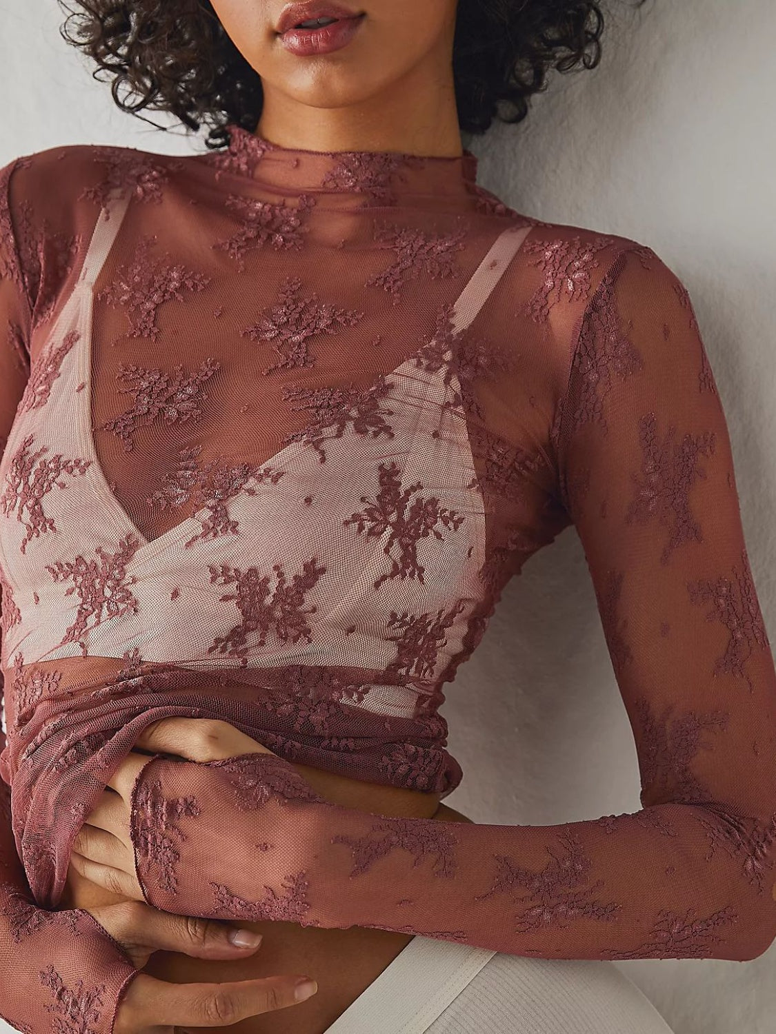 Tribecca Mock Neck Blouse