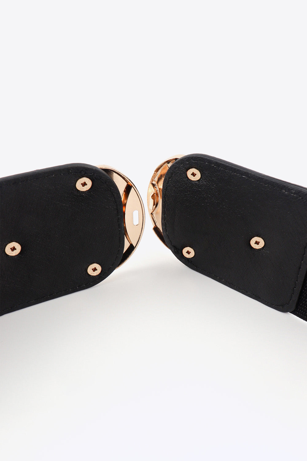 Double D Buckle Faux Leather Belt