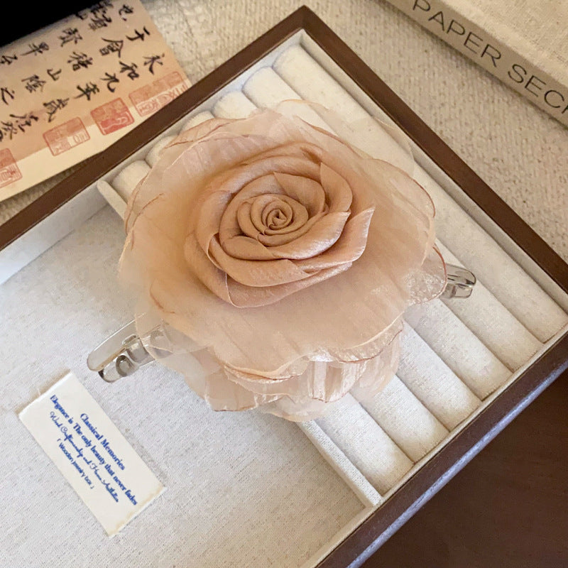 Ethereal Bloom Rosette Claw Clip