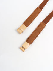 Less is More Faux Leather Stretch Skinny Belt