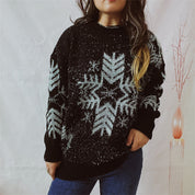 Yulia Oversized Snowflake Sweater