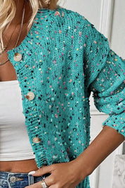 Party Time Confetti Medium Length Cardigan