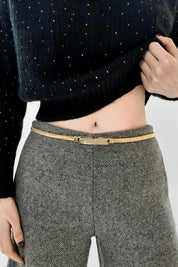 Slimline Stretch Metal Skinny Belt