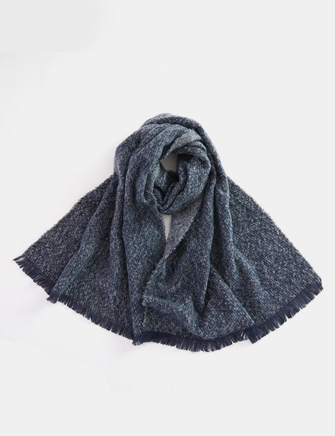 Heathered Raw Hem Scarf