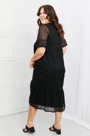 Dark and Lovely Lace Overlay Dress