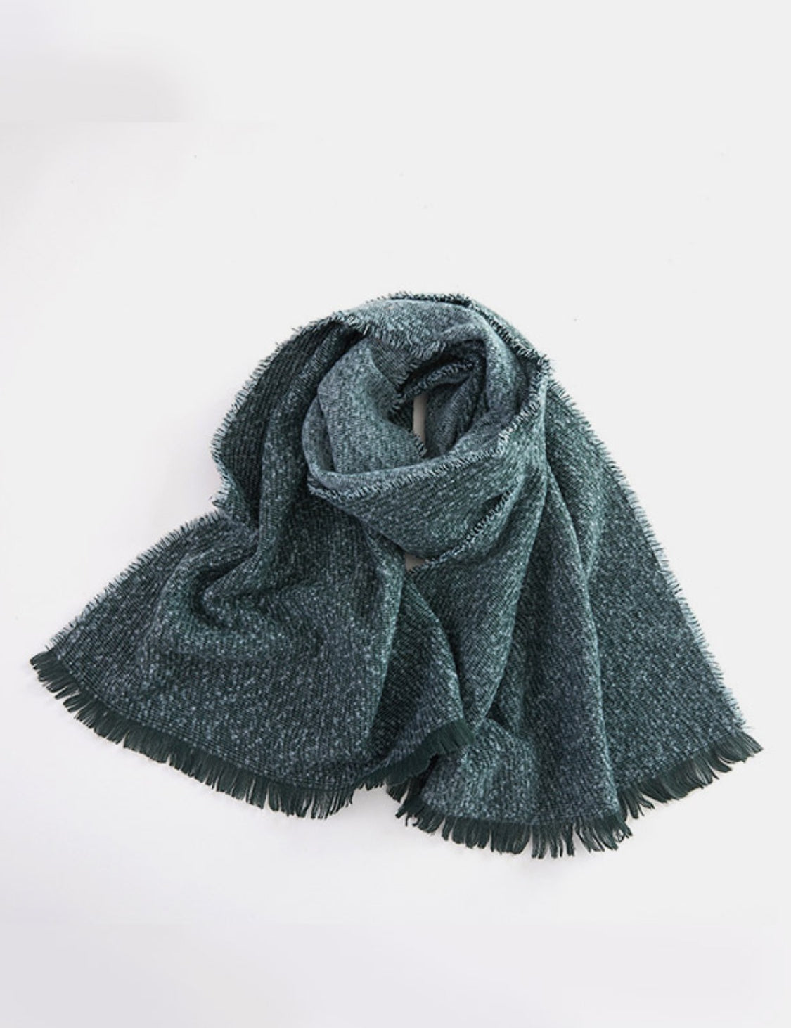 Heathered Raw Hem Scarf