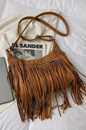 Sheryl Suede Shoulder Bag