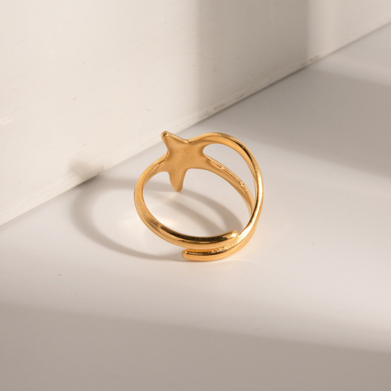 Gold-Plated Star Ring