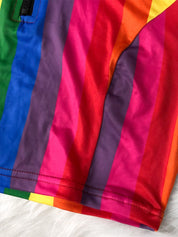 Rainbow Vibes Cap Sleeve and Brief Swimsuit Set