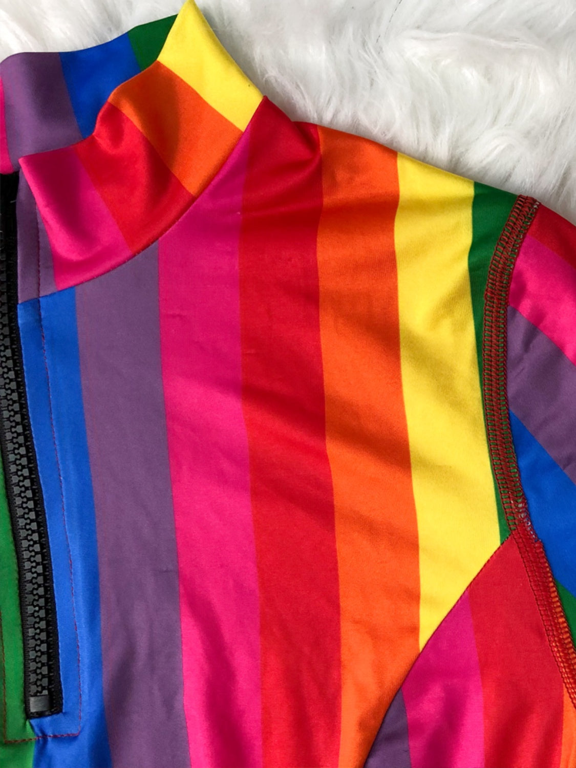 Rainbow Vibes Cap Sleeve and Brief Swimsuit Set