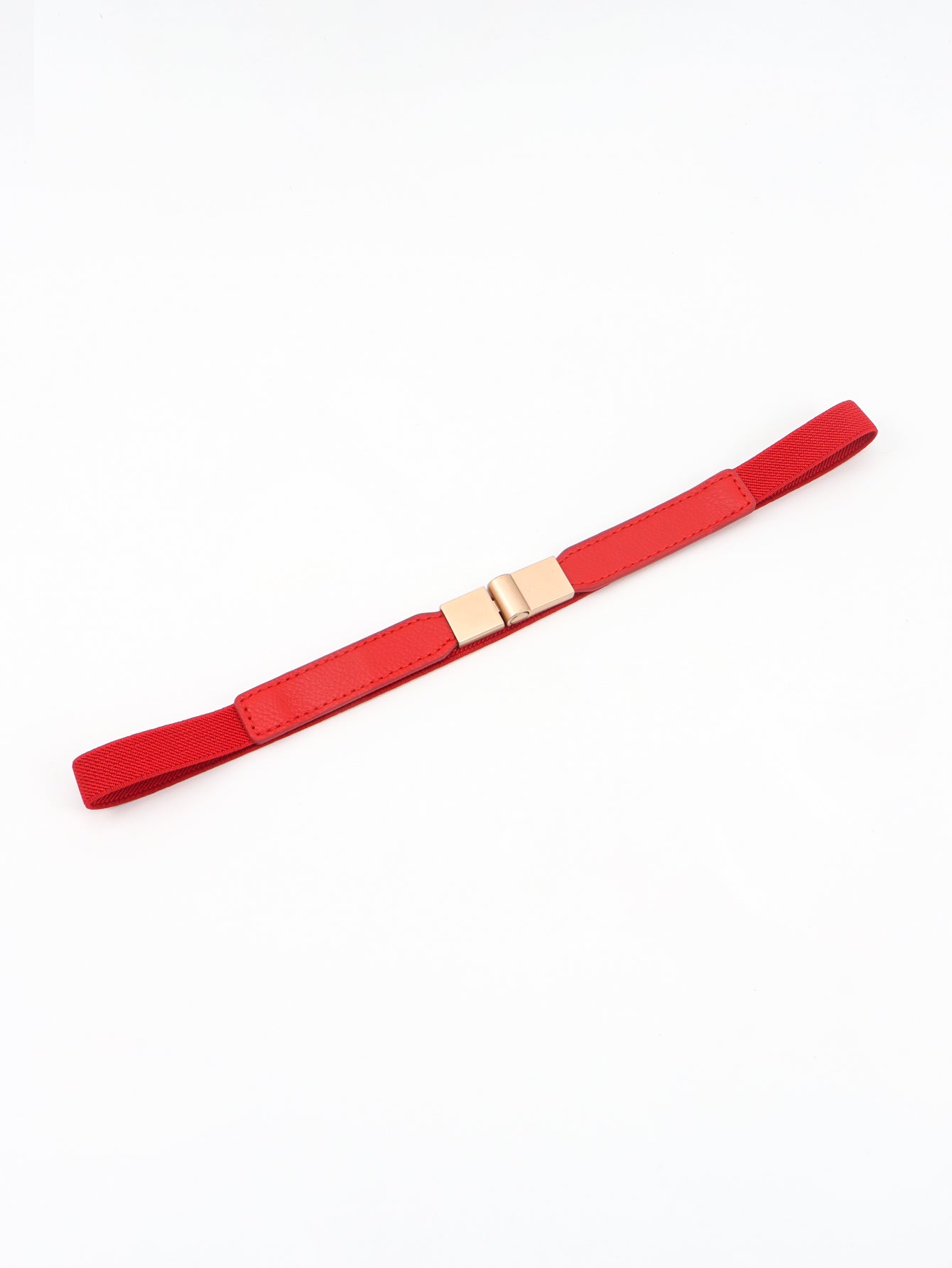 Less is More Faux Leather Stretch Skinny Belt