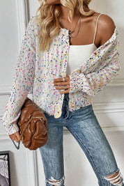 Party Time Confetti Medium Length Cardigan