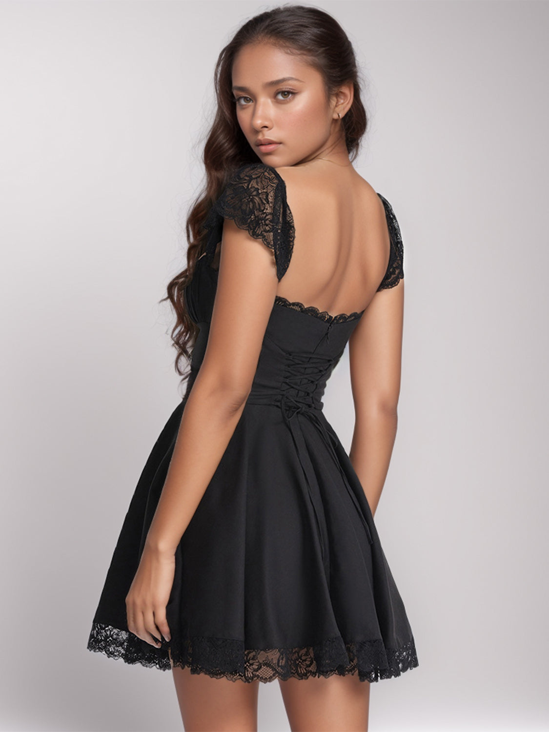 Lily Cap Sleeve Mini Dress