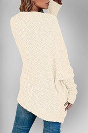 Book Nook Bouclé Open-Front Cardigan