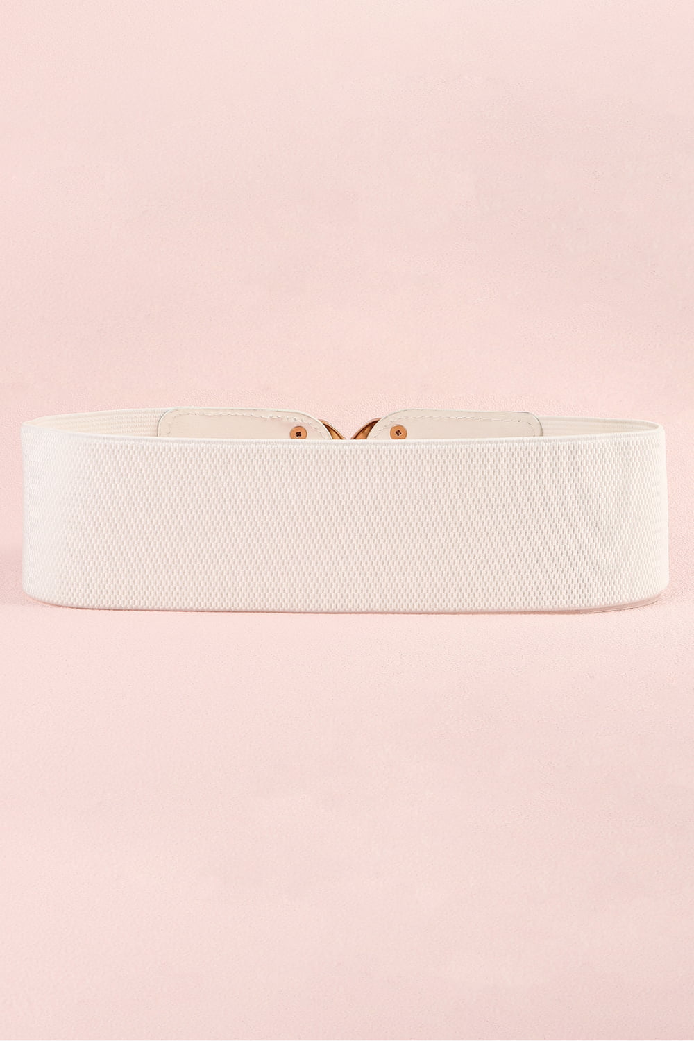 Double D Buckle Faux Leather Belt