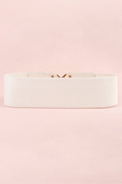 Double D Buckle Faux Leather Belt