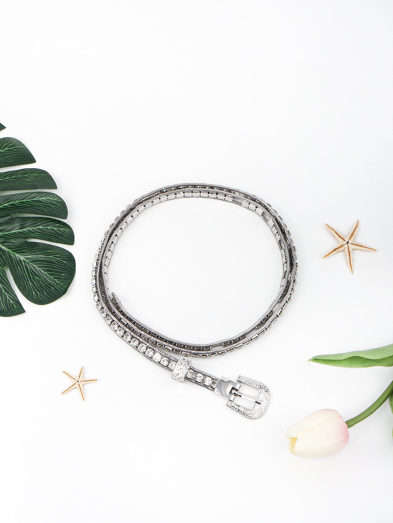 Ice Rhinestone Belt