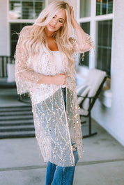 Dazzle Sequin Sheer Cardigan