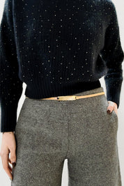 Slimline Stretch Metal Skinny Belt