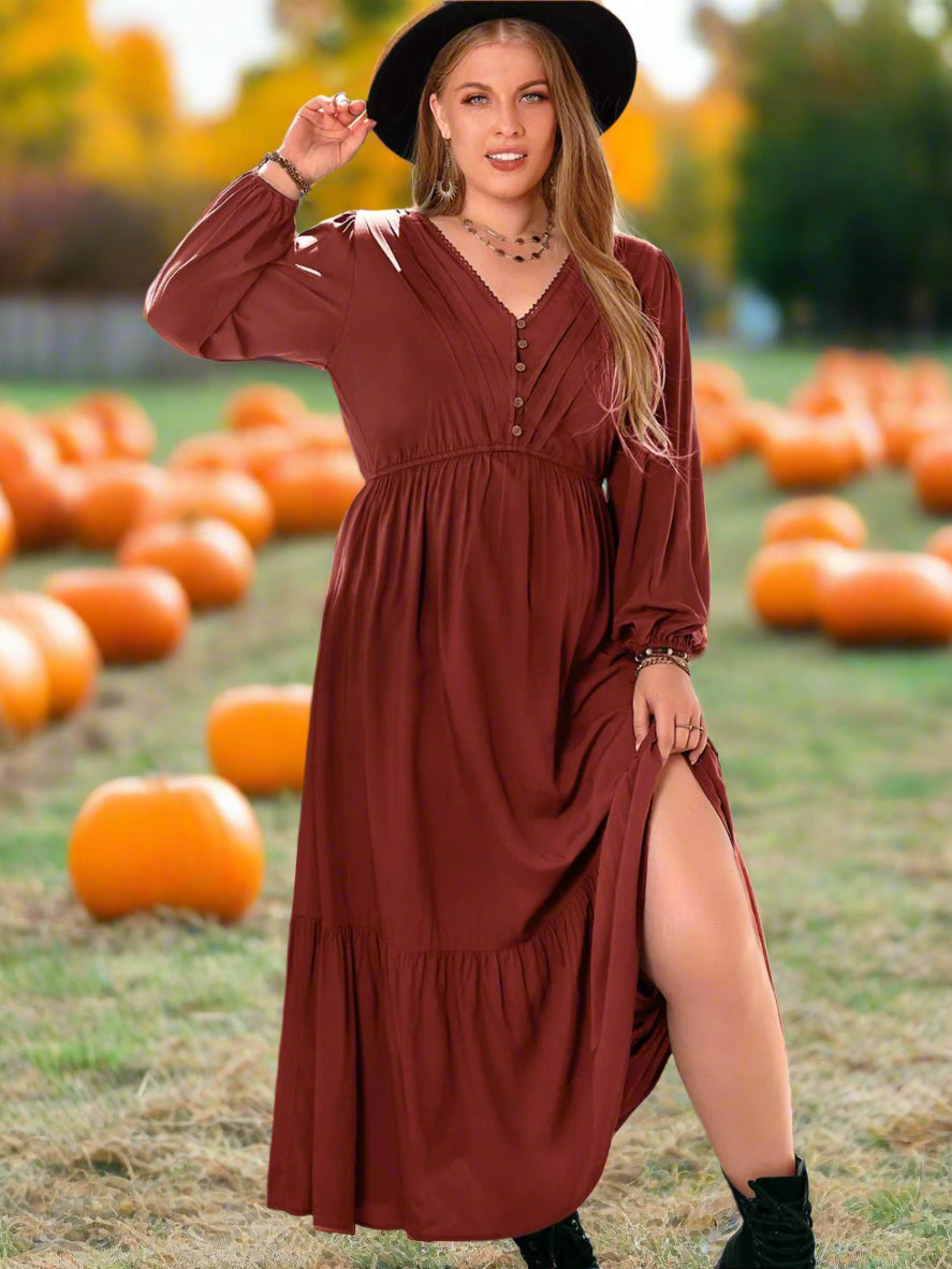 Country Spice Boho Midi Dress | Twilight Kisses