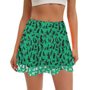 Kelly Mystical Cats TK Exclusive Double Layer Mini Skort