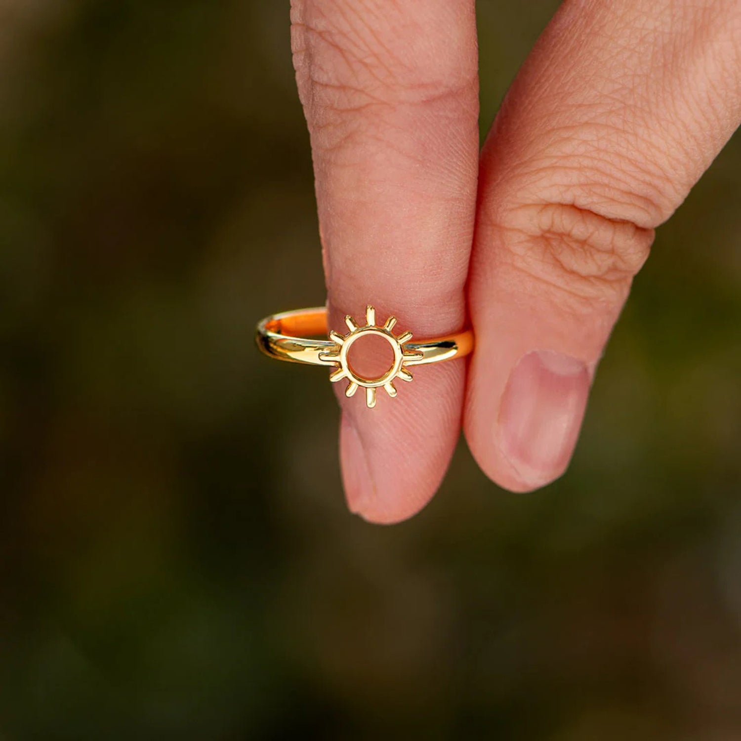 Golden Sun 18K Gold-Plated Ring