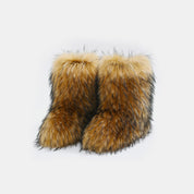 Snowbelle Fuzzy Platform Boots