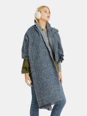 Heathered Raw Hem Scarf