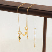 Sistar Six Star Drop Necklace