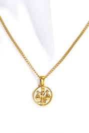 Zodiac Constellation 18K Gold-Plated Pendant Necklace