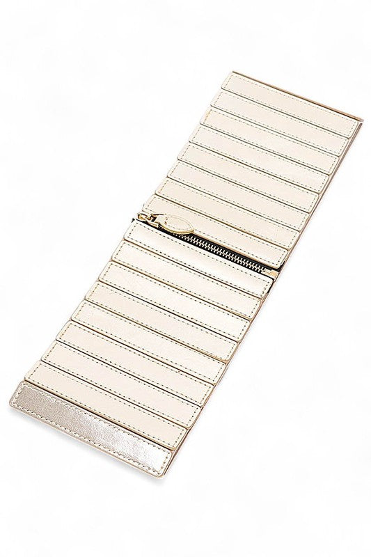 Metallic Stretch Zip Up Corset Belt | Twilight Kisses