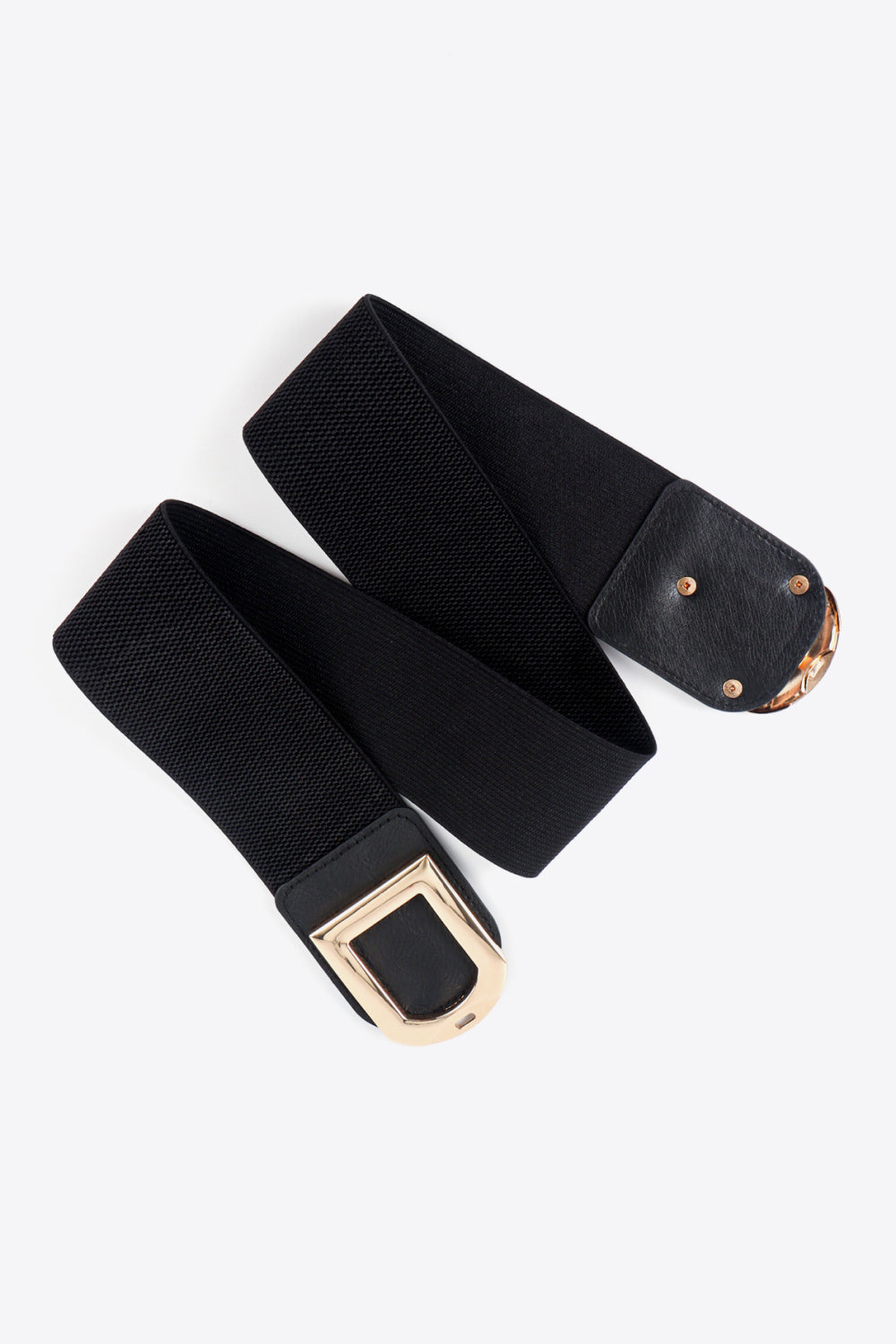 Double D Buckle Faux Leather Belt