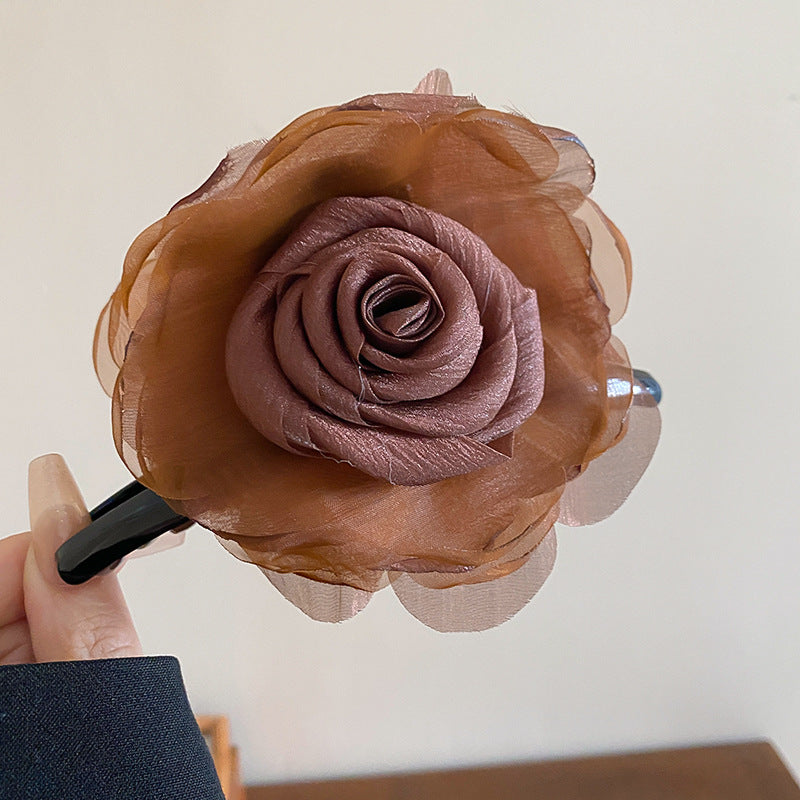 Ethereal Bloom Rosette Claw Clip