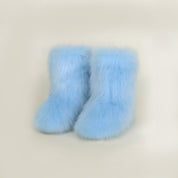 Snowbelle Fuzzy Platform Boots