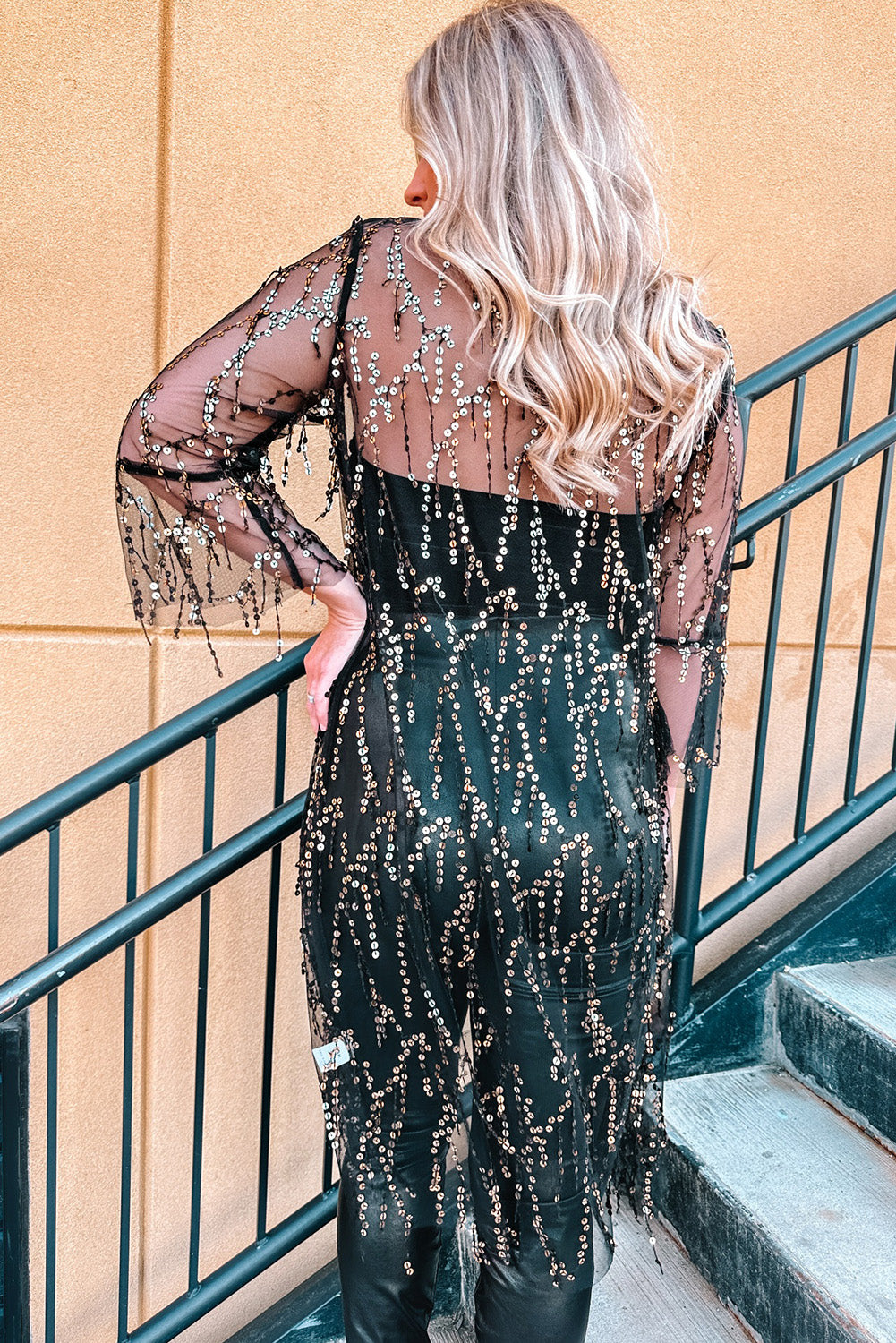 Dazzle Sequin Sheer Cardigan