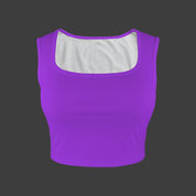 Violet TK Exclusive Square Neck Crop Tank Top