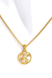 Zodiac Constellation 18K Gold-Plated Pendant Necklace