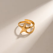 Gold-Plated Star Ring