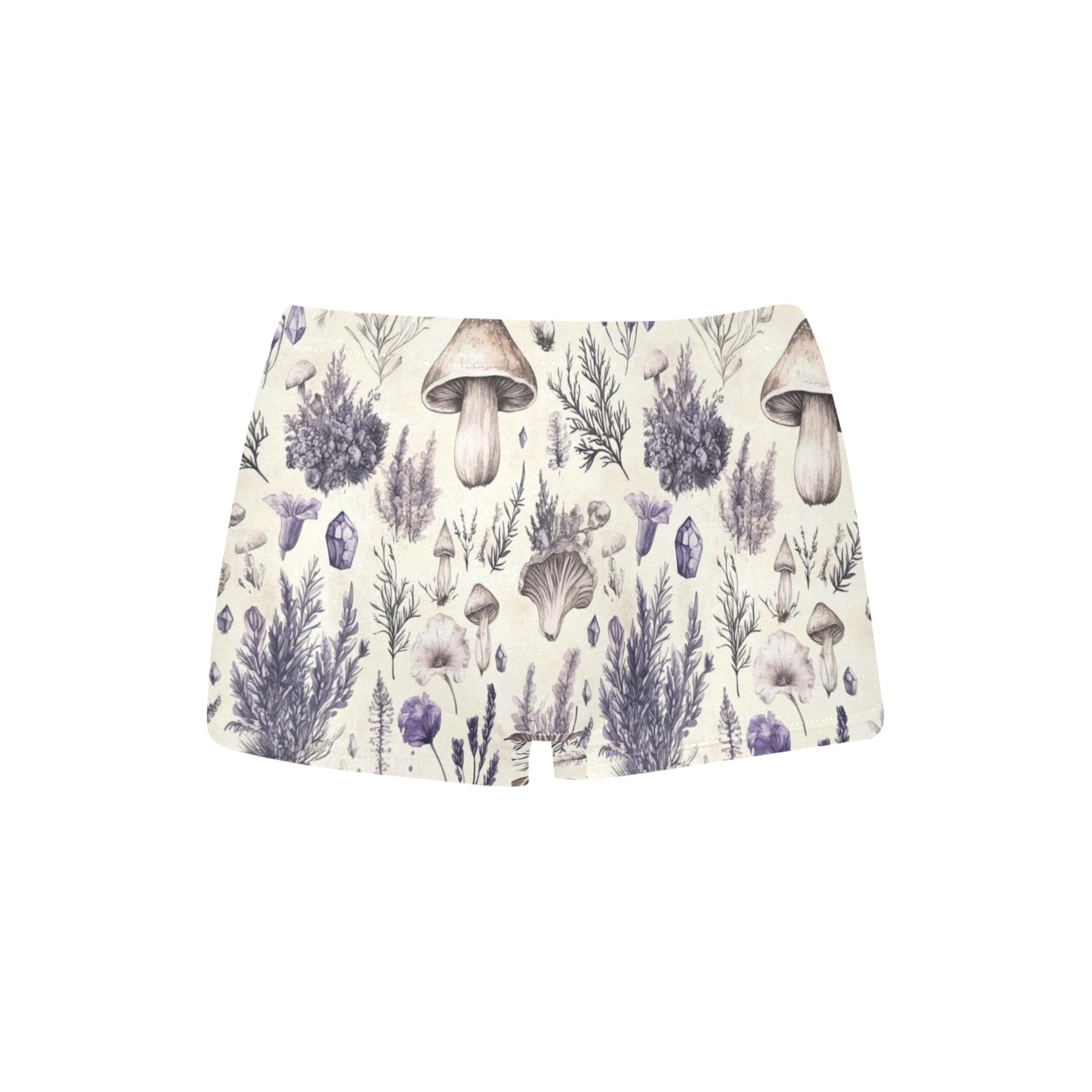 Mystical Lavender Shrooms TK Exclusive All Over Print Boyshort Panties