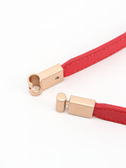 Less is More Faux Leather Stretch Skinny Belt