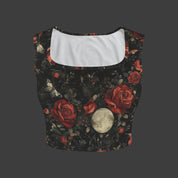 TK Exclusive Printed Square Neck Crop Tank Top | Twilight Kisses