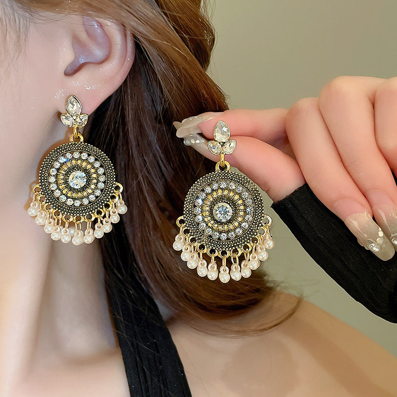 Bangladesh Rhinestone Earrings