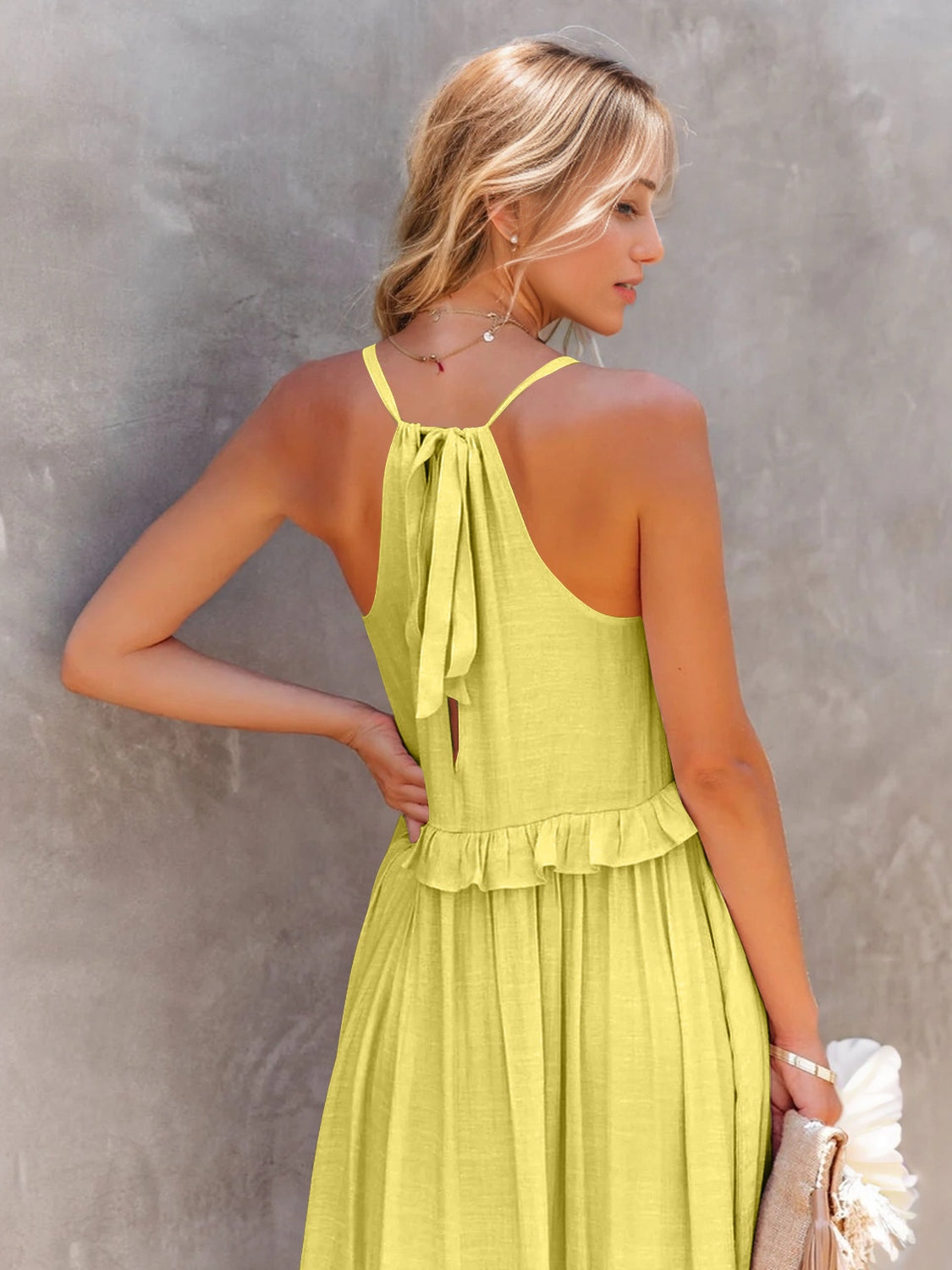 Stevie Tiered Maxi Dress with Pockets