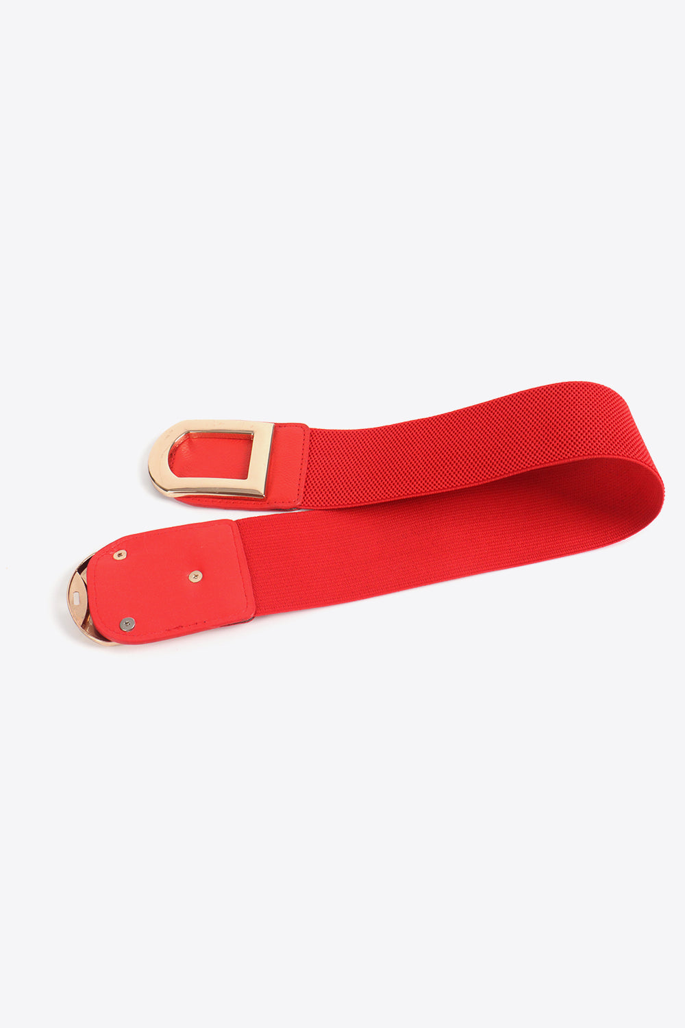 Double D Buckle Faux Leather Belt