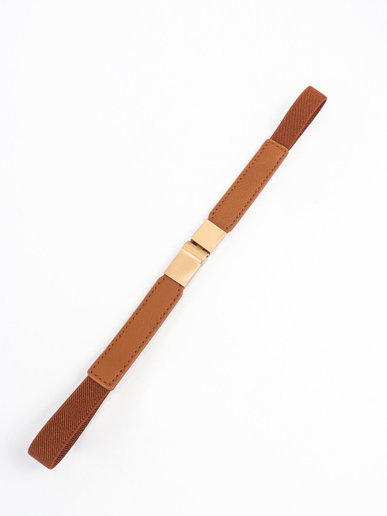 Less is More Faux Leather Stretch Skinny Belt