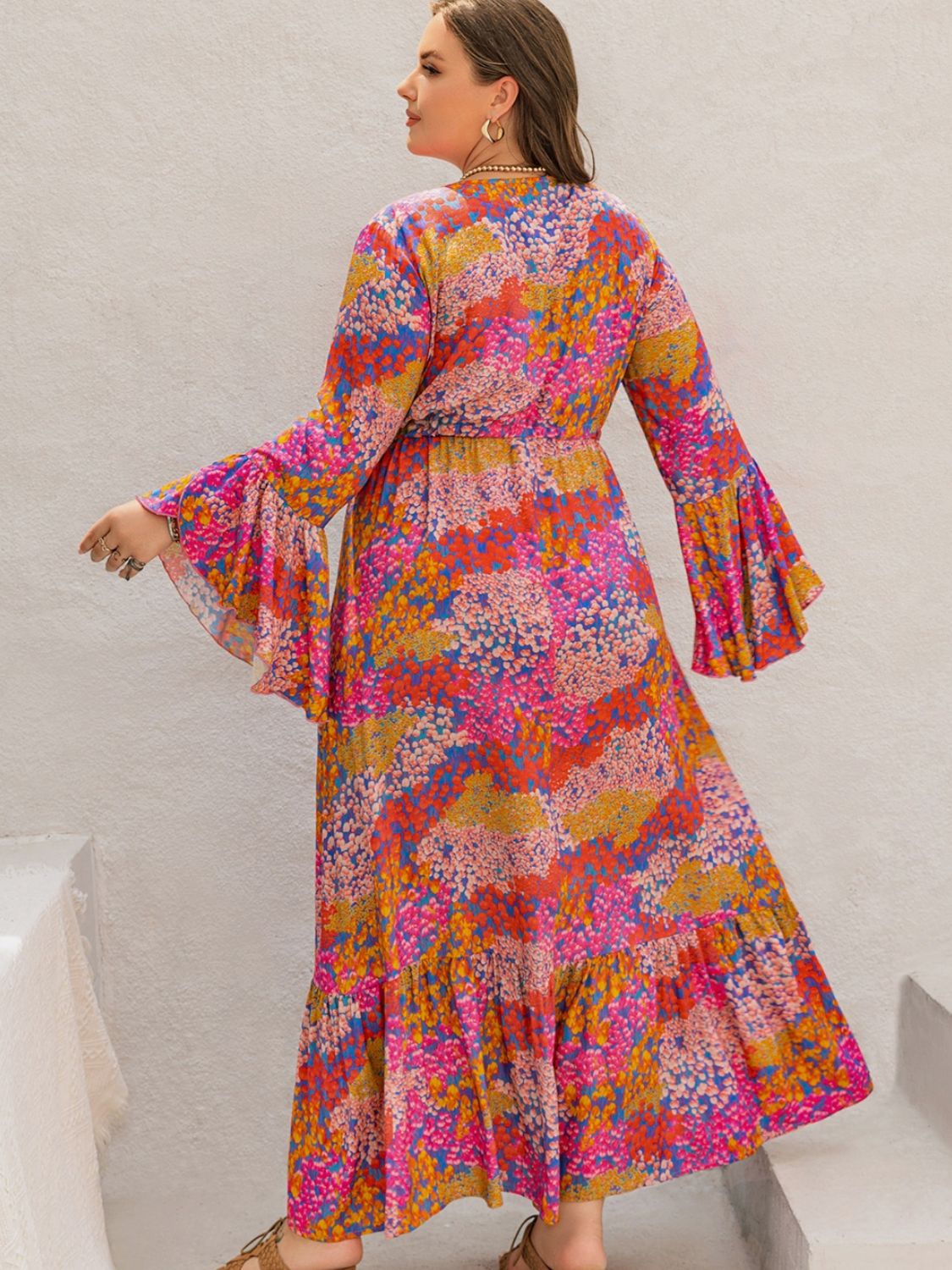 Newport Flared Sleeve Maxi Dress
