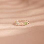 Flower Power 925 Sterling Silver Zircon Ring