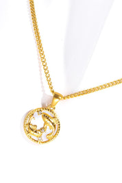 Zodiac Constellation 18K Gold-Plated Pendant Necklace