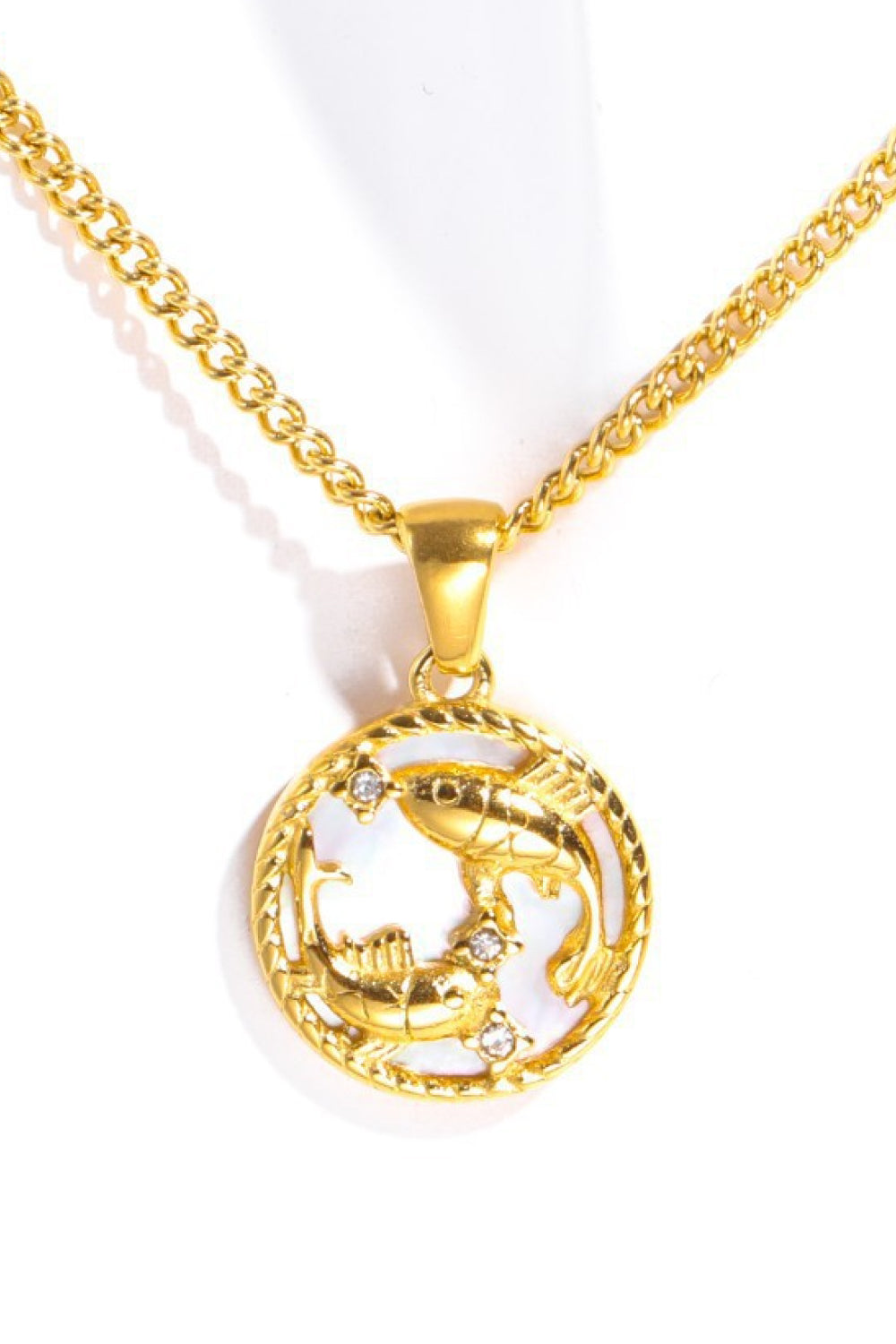 Zodiac Constellation 18K Gold-Plated Pendant Necklace